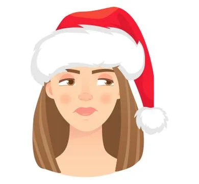 Emotions of womans face Illustrazione stock