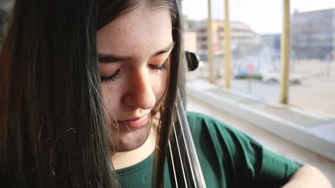 Emotive Cello Playing Stock Footage 144971572