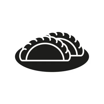 Empanada food beverage icon vector basic design simple and modern Stock Illustration
