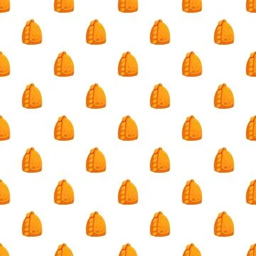 Empanada pastry food pattern repeating seamless background Stockillustratie