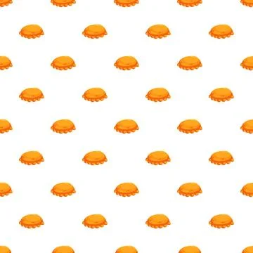 Empanada pattern on white background for food design Stockillustratie
