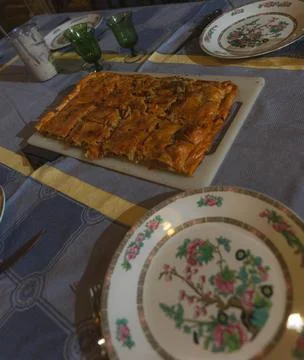 Empanada on the table Stock Photos