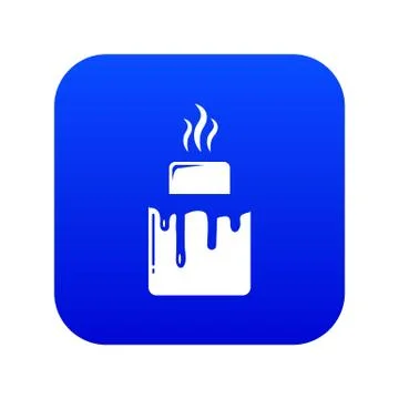 Empanadas icon blue vector Ilustração Stock