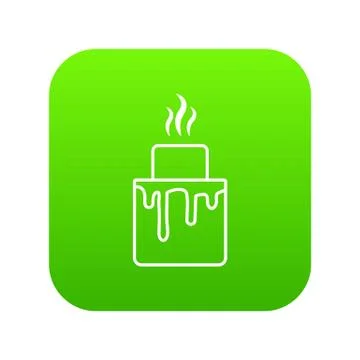 Empanadas icon green vector Ilustração Stock