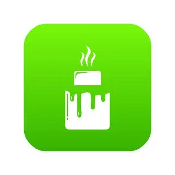 Empanadas icon green vector Ilustração Stock