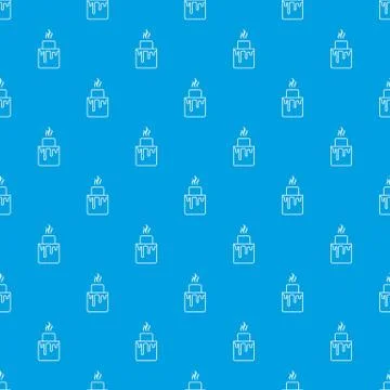 Empanadas pattern seamless blue Ilustração Stock