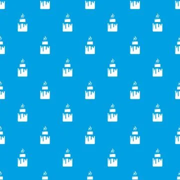 Empanadas pattern seamless blue Ilustração Stock