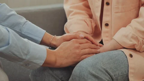 Empathetic Support Gesture in Therapy Session Stock Footage 292868619