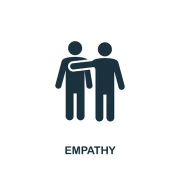 Empathy creative icon. Simple element illustration. Empathy concept symbol Stock Illustration