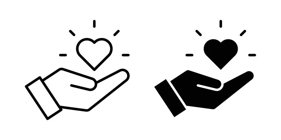 Empathy icon bundle for website design projects Stock Illustration