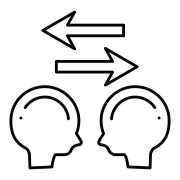 Empathy Line Icon Stock Illustration