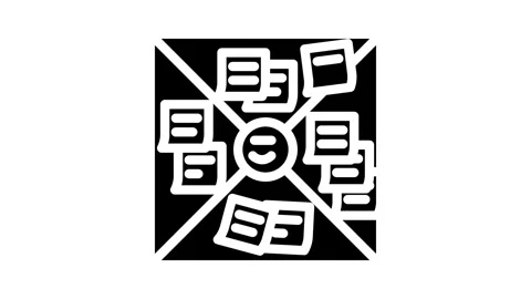 Empathy map ux ui design glyph icon animation Stock Footage 326741590