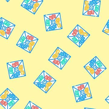 Empathy map ux ui design vector seamless pattern イラスト素材