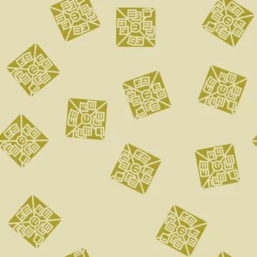 Empathy map ux ui design glyph vector seamless pattern Stock Illustration