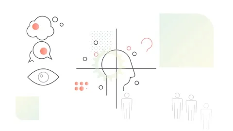 Empathy Mapping Tool - for User Research in Design Thinking  Process 動画素材 280065169