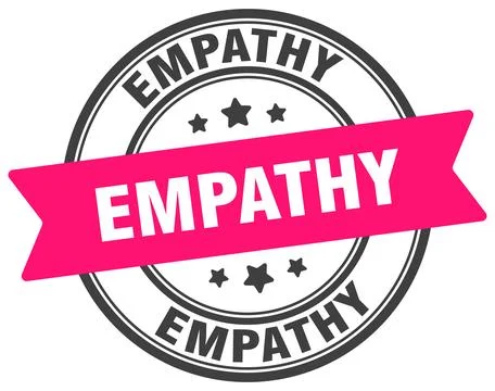 Empathy stamp. empathy label on transparent background. round sign Stock Illustration