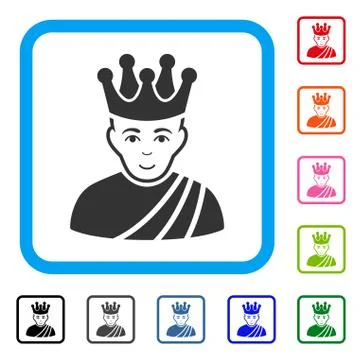 Emperor Framed Glad Icon Stock Illustration