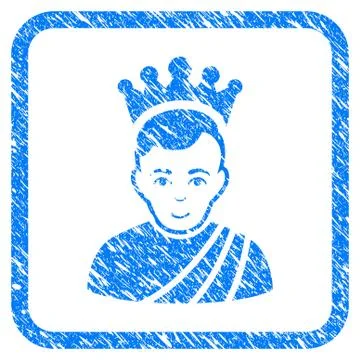 Emperor Framed Stamp Stock Illustration
