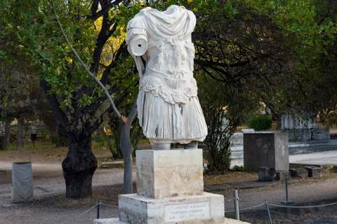 Emperor hadrian statue Stock Photos