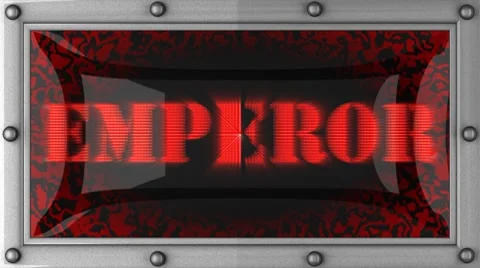 Emperor on led Stock Footage 8706647