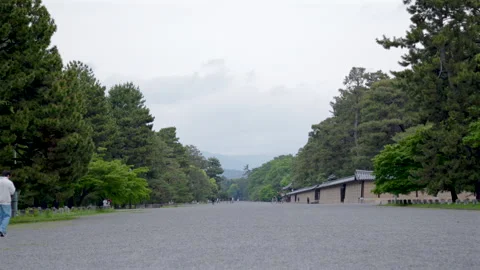 Emperor’s Promenade Kyoto Gyoen Park - Kyoto, Japan Stock Footage 336821453