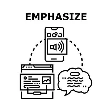 Emphasizing communication through digital content marketing Illustrazione stock