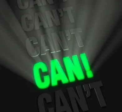 Emphatic can do Stock Illustration