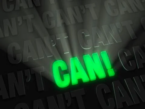 Emphatically positive statement Stock Illustration