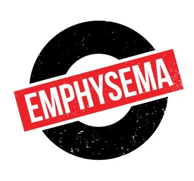 Emphysema rubber stamp Stock Illustration