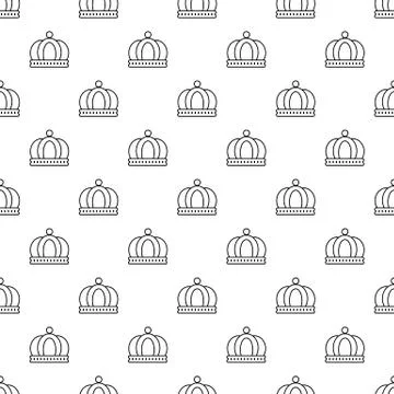 Empire crown pattern vector seamless Stock Illustration