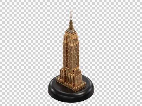 Empire State Building iconic skyscraper monument in New York City. Stock Illustration