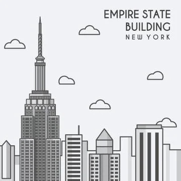 Empire State Building Stock Illustration