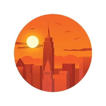 Empire State Building Stock Illustration