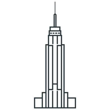 Empire State Building Ilustración de archivo