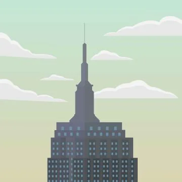 Empire state building Stock Illustration