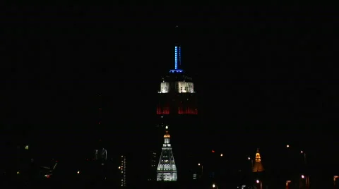 Empire State Building Light Show 2008 Video stock 157204