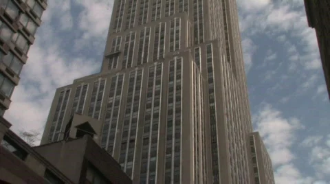 Empire State Building pan up Video stock 270428