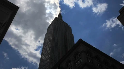 Empire State Building Silhouetted Video stock 7731977