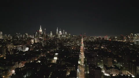 Empire state building skyline Stock Footage 308527534