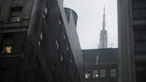 Empire State Building Spire Timelapse Stock Footage 103055007