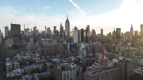 Empire State Building at sunrise Video stock 253972053