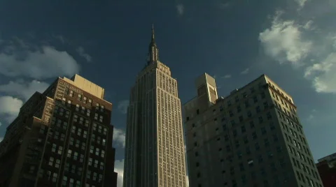 Empire State Building Time Lapse Stock Footage 589647