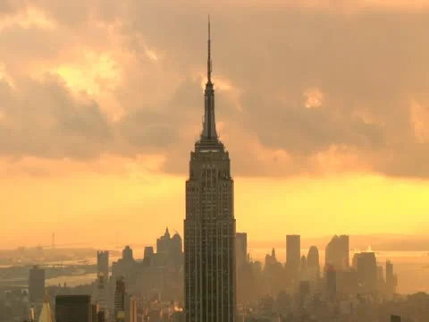 Empire State Building Time Lapse Stock Footage 22156223