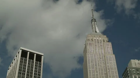 Empire State Building Time Lapse. New York City Famous Landmark. NYC Skyline. Stock Footage 48064736