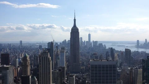 Empire State Building Time lapse New York City Stockbeeldmateriaal 121597686