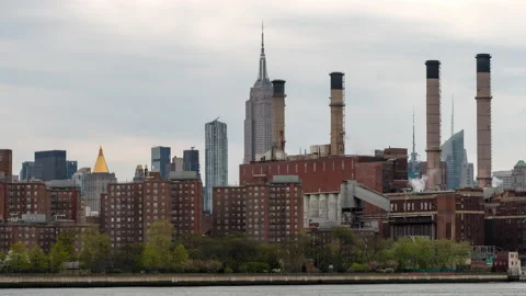 Empire State Powerplant Hyperlapse Stock Footage 239178530