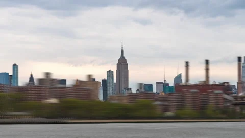 Empire State Skyline Hyperlaspe Fast Extended Stock Footage 239373494