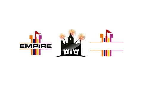 Empire Vector Template Set Stock-Illustration