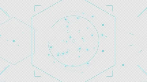 Empirical Secure HUD Deep Space Telescope: Master UI Screen : 4K Alpha Stock Footage 332942820