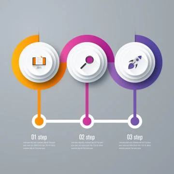 Emplate for cycle diagram, graph, presentation Stock Illustration